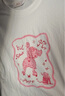 妖精的口袋【骗骗你】治愈萌宠22色短袖t恤女2025年夏季彩色多巴胺宽松上衣 甜心小狗米白色 建议拍大一码 L 实拍图
