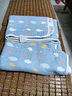 无印良品六层纱布毛巾被夏季薄款夏凉毛毯子纯棉儿童婴儿午睡盖毯四季通用 彩云蓝【A婴儿级 宝宝安心用】 120*150cm【宝宝盖毯 全棉面料】 实拍图