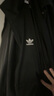 adidas经典复古三条纹双拉链宽松夹克外套男女秋季阿迪达斯三叶草 黑色   XL 实拍图