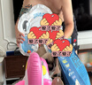 鲸保婴儿游泳圈 0-3个月脖圈 新生儿游泳圈宝宝洗澡颈圈K5012蓝色中码 实拍图