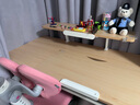 护童学习桌椅小学生可升降实木书桌写字桌椅套装【超大桌面】电脑桌 启梦1.2米实木+低书架+正姿椅_红 实拍图