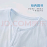 舒贝怡2件装婴儿衣服夏季薄款新生儿连体衣短袖哈衣儿童爬服蓝色73CM 实拍图