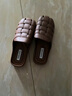 欧品臣罗马凉鞋女夏季外穿新款包头半拖鞋穆勒鞋镂空时尚女鞋一脚蹬平底 棕色 37 -38脚合适 实拍图