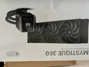 九州风神（DEEPCOOL）MYSTIQUE冰暴360 LCD屏显360水冷cpu散热器（2.8英寸真彩LCD屏/5代高能水泵/全速域低噪） 实拍图
