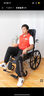 怡辉（YIHUI）轮椅老人带坐便器轻便折叠可躺大小便家医瘫痪骨折专用出行yh-x05 实拍图