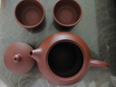 百年利永宜兴紫砂壶纯全手工原矿紫泥泡茶壶功夫茶具竹节汉铎一壶两杯套装 竹节汉铎 240ml 原矿紫泥 实拍图