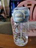 春季高颜值塑料水杯防摔耐高温吸管杯子双饮大容量学生男女 蓝色 530ml 1个 实拍图