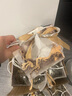 青苇 礼品袋礼物盒包装袋小号6个装儿童生日七夕节礼物手提袋墨灰色 实拍图