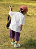 G.DUCKKIDS小黄鸭童装男童套装夏季2025儿童衣服宝宝潮酷太空人短袖两件套潮 太空人套装 米白色geioqgg 100 建议2~3岁【 90-100cm】 实拍图