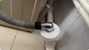 潜水艇下水管防返臭神器防臭密封塞下水道堵口器排水管道防反水圈封口盖 C接洗衣机(通用)[镀铬弯头] 实拍图