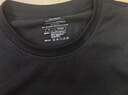 杰克·琼斯（JACK&JONES）25年男装T恤男夏季T恤舒适男士短袖凉感多色上衣纯色水洗不易走形 E40黑色 S 实拍图