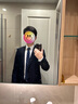 十如仕衬衫男长袖高端白衬衣纯棉高支免烫抗皱商务休闲正装  301 白色常规版 均码 39/84【175/92A】 实拍图