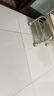 卓暄阁 凳子滑轮凳子万向轮小凳子化妆凳矮凳双靠背小椅子吧台椅JBY-27 【加粗铁艺稳固款】简约白 实拍图