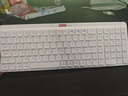 联想无线蓝牙双模静音键盘鼠标套装轻薄省电家用办公台式电脑笔记本苹果通用键鼠USB接口无线2.4G 白色单键盘【双模充电超薄静音版】 实拍图