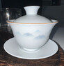 以辰景德镇白瓷茶具套装轻奢高档送长辈父母亲老师朋友公司商务伴手礼 【9件套】高白瓷水墨又见青山 实拍图