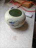 瓷器古董古玩文玩捡漏收藏杂项老货晚清时期青花虾趣图纹水盂摆件 实拍图