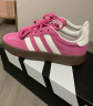 adidas「T头鞋」BARREDA板鞋德训鞋男女春季新款阿迪达斯轻运动   粉色/汉玉白/树脂黄   36 实拍图