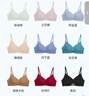 ubras无尺码女士内衣女无钢圈胸罩透气轻纱背勾文胸丝绒红经典款 实拍图