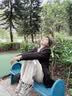 CAMILA KSENIA爆款老爹鞋女2026新款秋季增高百搭阿甘鞋跑步休闲网面透气运动鞋 蓝灰色 38 实拍图