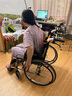 鱼跃 (yuwell)手动轮椅车H062折叠老人轻便免充气铝合金旅行手推代步 实拍图