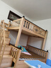 莱客轩（LAIKEXUAN）儿童上下床双层实木高低子母床可分体拼接床梯柜款上铺150下铺180 实拍图
