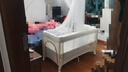 coolbaby婴儿床可调高度可移动多功能折叠新生儿宝宝床可可蛋奶米升级款 实拍图
