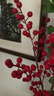 花点馨意冬青发财果仿真花装饰摆件红果新年宵花卉假花餐桌插花6叉2支5189 实拍图