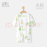 翘脚鸭（Tiptoe Duck）婴儿衣服新生儿夏季薄款连体衣爬爬服婴幼儿包屁衣满月宝宝睡衣73 实拍图