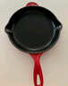 酷彩（Le Creuset）法国进口珐琅锅铸铁20/23/26cm圆形浅煎锅平底煎烤锅多功能平底锅 【2-4口之家】红色 26cm 实拍图