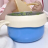 翰元婴儿辅食碗工具宝宝碗勺全套装软硅胶勺喂水新生儿童餐具套装用品 【纳米银保温5件套】C款 实拍图