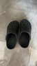 卡骆驰crocs洞洞鞋贝雅男鞋女鞋轻便耐磨一脚蹬拖鞋休闲鞋|10126 黑色-001 36 /37(220mm) 实拍图