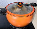 炊小丫（CHUIXIAOYA）微压锅 麦饭石汤锅 家用不粘炖煮锅多功能料理锅电磁炉燃气灶通用 珍珠白【用过都夸煲汤好喝】 26cm 8L 实拍图