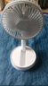 那时海折叠伸缩可充电小风扇USB可蓄电电风扇电池小电扇户外随身便携式风扇桌面静音台式风扇大风力 可摇头-2倍电量-6寸折叠伸缩充电+快充头 实拍图