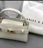 CHARLES&KEITH鳄鱼纹凯莉包手提斜挎婚包包女包生日礼物CK2-50270880-1 Ivory象牙色 S 实拍图