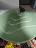 归.禾器珐琅锅多彩铸铁锅微压多功能炖锅电磁炉通用搪瓷锅平底家用汤锅 浅草绿22cm3.3L 实拍图