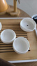 不拙白瓷茶具套装整套家庭用茶杯茶盘功夫茶具岩香侧把壶13头泡茶套装 实拍图