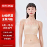 京东京造云感软支撑果冻条文胸内衣女背扣式肩带无痕聚拢收副乳 橄榄绿L 实拍图