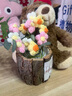 范爷家小熊玩偶花束仿真花毛线针织成品永生花礼品送女友闺蜜生日礼物 实拍图