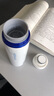 乐扣乐扣（LOCK&LOCK）不锈钢情侣学生保温杯菲特旋转盖轻量杯450ml白蓝 LHC4131WB 实拍图