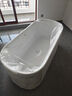 九牧（JOMOO） 浴缸家用成人小户型洗澡泡澡池浴室沐浴独立亚克力椭圆艺术浴缸 1.5m椭圆薄边独立浴缸YC10615预售 实拍图