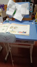 晶霄儿童学习桌椅套装作业课桌子小孩书桌写字桌学校小学生家用可升降 【尊享款】70*50桌面+海绵椅 蓝 实拍图