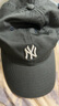 MLB棒球帽子男女通用韩版软顶休闲洋基队遮阳送礼CP77 炭灰小白标NY 实拍图