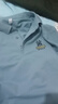 花花公子（PLAYBOY）高档100%纯棉夏季短袖t恤男士高档翻领polo衫透气吸汗休闲上衣 短袖YW7702蓝色 XL 175建议135-150斤 实拍图