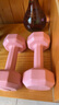 家用健身哑铃彩色女士锻炼健身器材多规格练臂肌瘦身瑜伽 粉色1.5kg*2只 实拍图