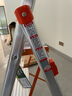 百佳宜梯子家用梯折铝合金人字梯爬梯升降脚手架全套室内登高踏步 五步-主体全铝合金 实拍图