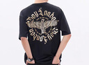 BOY LONDON【时光轮环】短袖情侣款春夏老鹰光环黑色T恤N01902 黑色 XL 实拍图