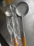 Jidaocook304不锈钢花梨木厨具套装家用锅铲厨房铲勺锅铲家用炒菜铲子 两件套(粥勺+漏勺) 实拍图