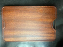 苏泊尔（SUPOR）砧板乌檀木整木菜板实木加厚加大架子家用擀面案板方形剁骨切菜板 【导流槽款】加厚 45*30*3cm 实拍图