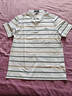 杉杉（FIRS）条纹翻领短袖T恤男2025夏季新款弹力清爽舒适POLO减龄t恤衫631 本白 2XL (185) 实拍图