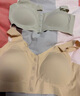 摩登孕妈哺乳文胸四季薄款一片式怀孕期透气无感舒适孕妇内衣胸罩8888白L 实拍图
